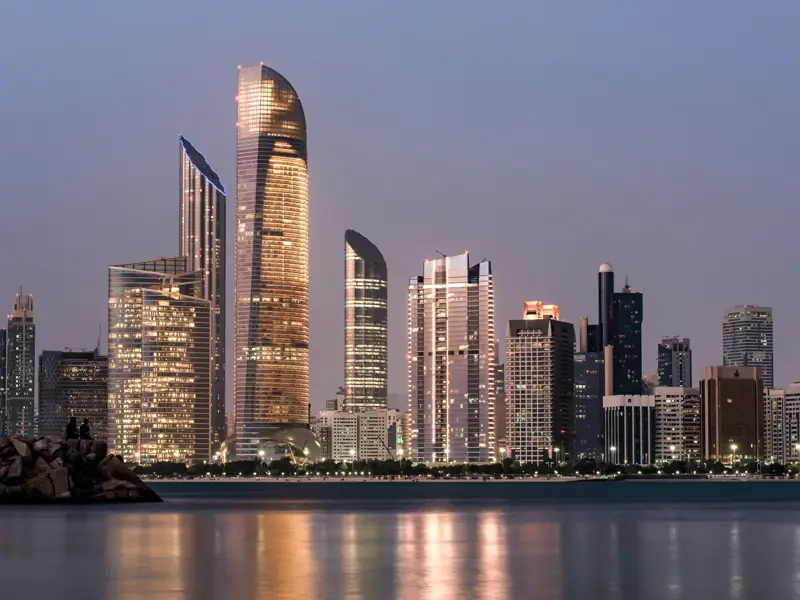 Abu Dhabi waterfront skyline